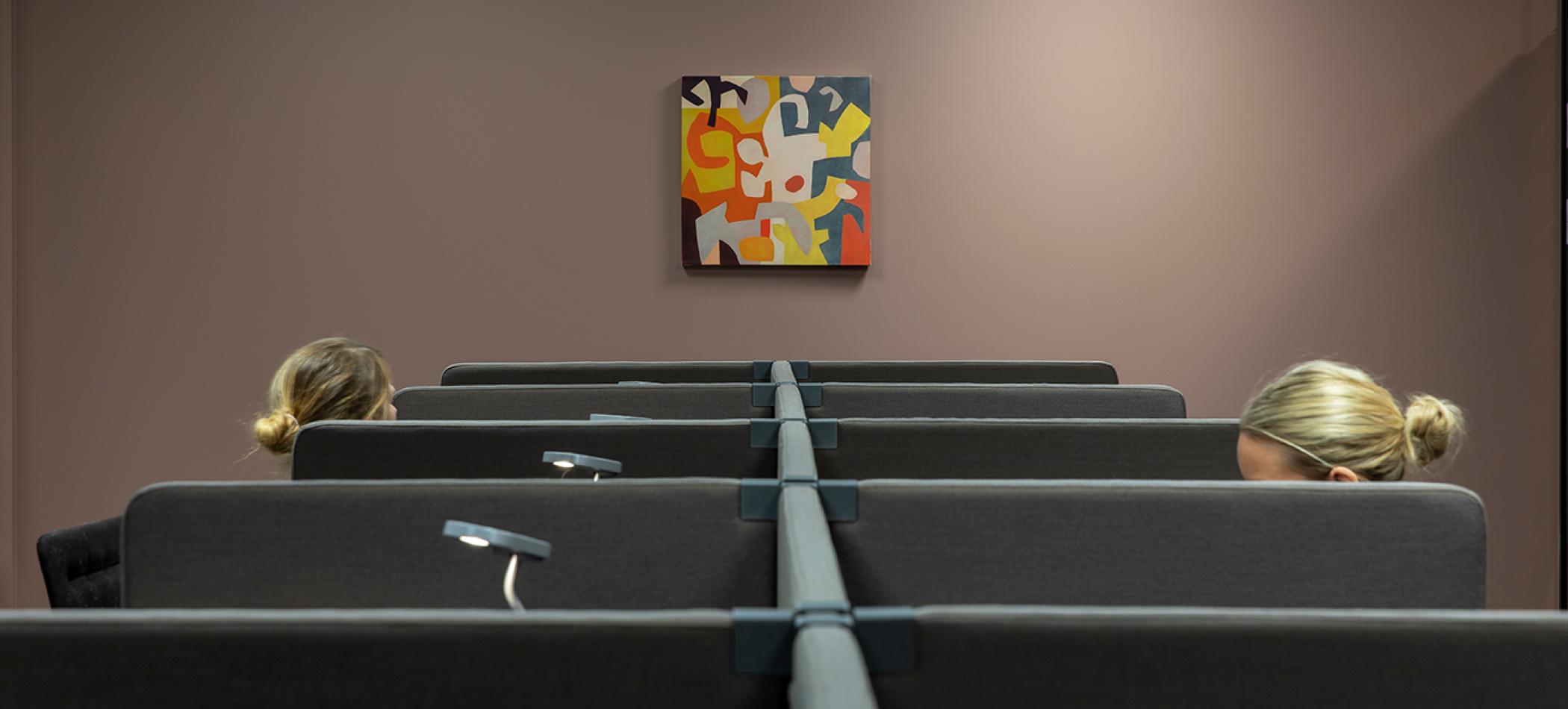 Lesesal som del av arbeidsplassareal