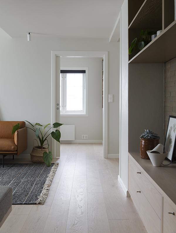 enebolig Færder innredet av nyfelt og strand