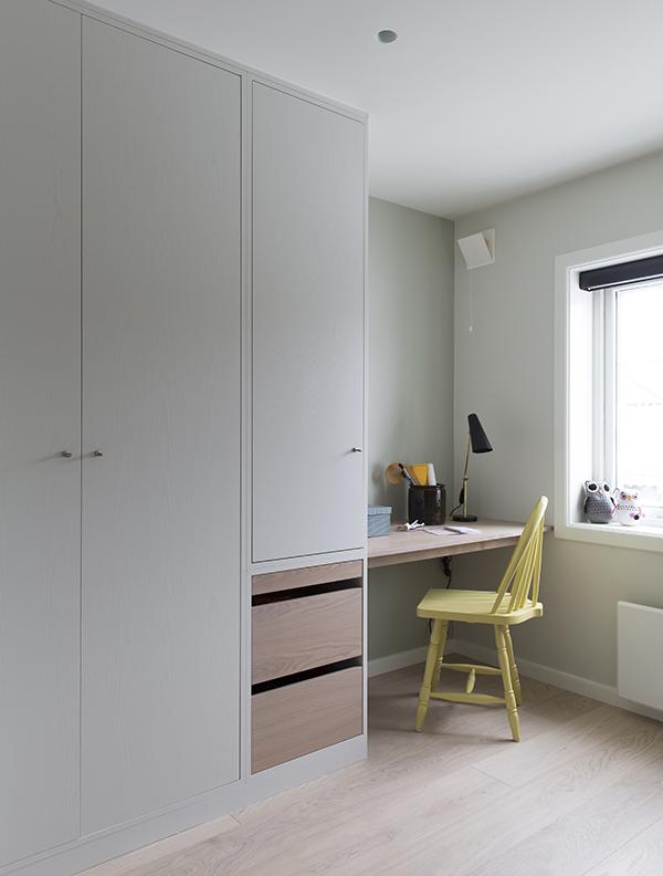 enebolig Færder innredet av nyfelt og strand