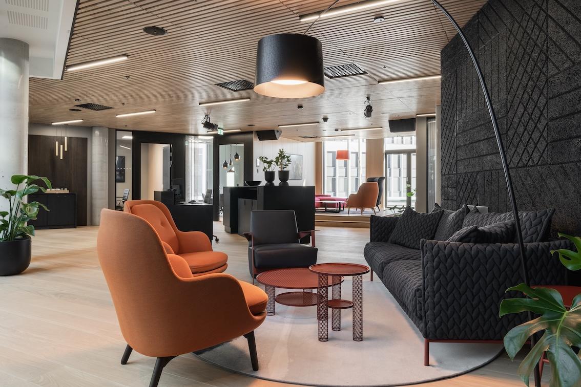 Loungeomr&aring;de i resepsjon