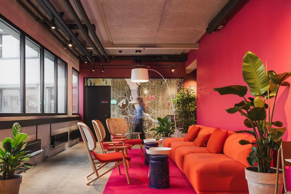 Loungeomr&aring;de og vrimleareal